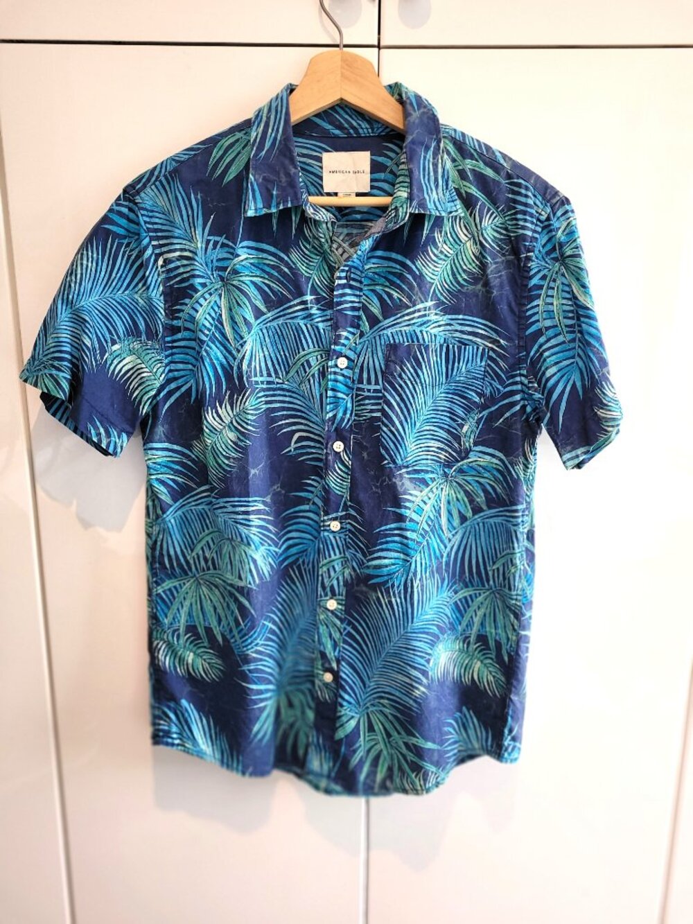 American Eagle Outfitters 100% Cotton Tropical Print Men's Shirt Size S